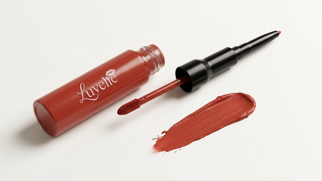 Crimson Bloom - Liquid Lip Stain + Sculpting Cream Liner